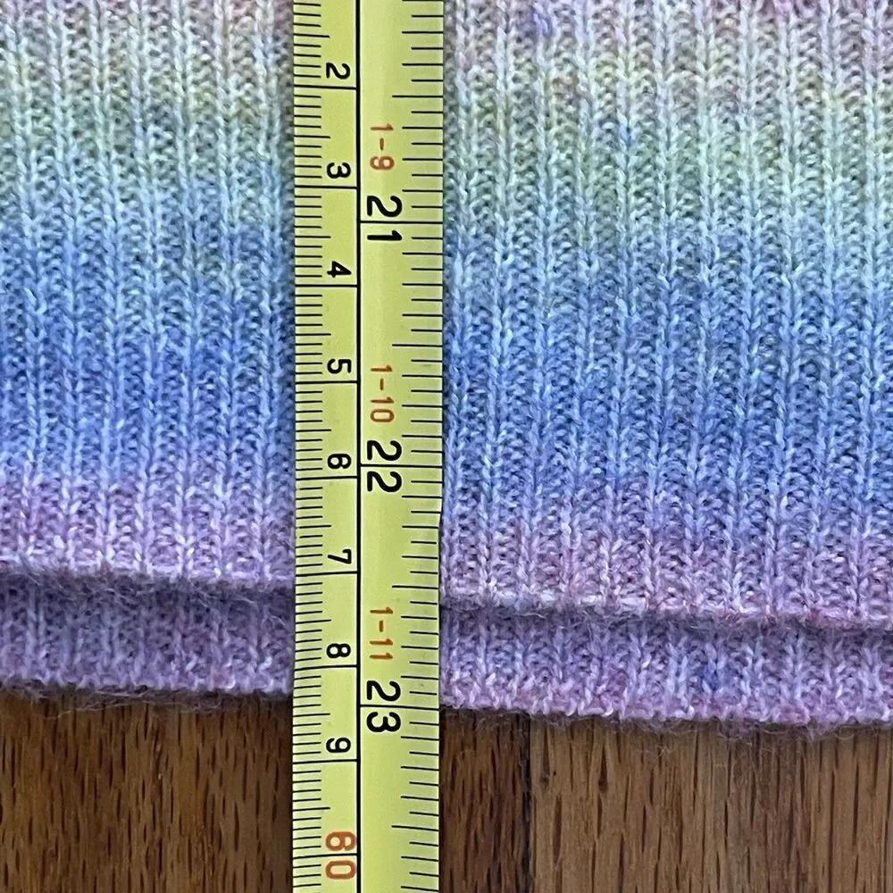 JOHNNY WAS‎ Sunrise Pullover Sweater Small Multicolor NEW Rainbow Wool Blend